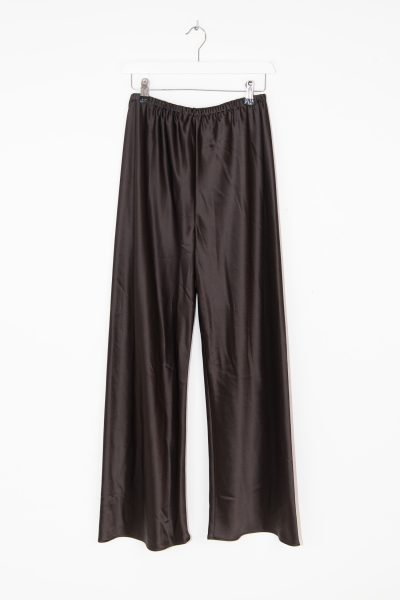 Almada Label "Bias" Satinhose in Dunkelbraun