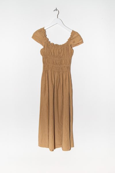 Altuzarra "Daisy" Midikleid in Camel