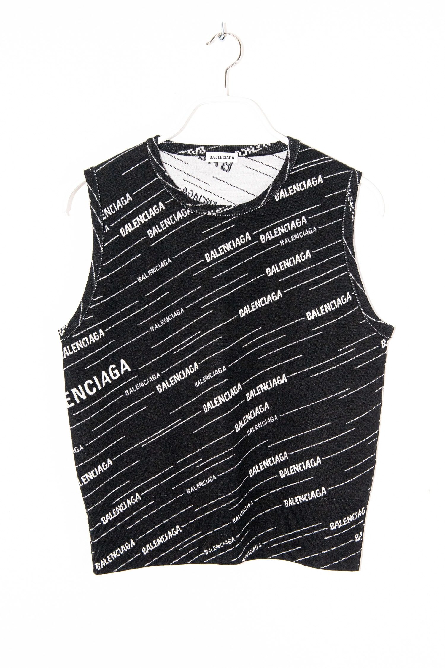 Thumbnail of http://Balenciaga%20Pullunder%20in%20Schwarz%20und%20Ecru