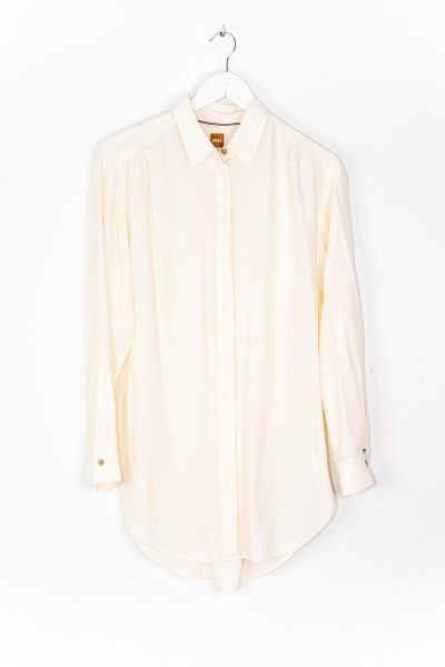 Hugo Boss Bluse in Cremeweiß