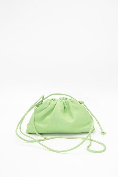 Bottega Veneta "Mini Pouch" Umhängetasche in Lindgrün