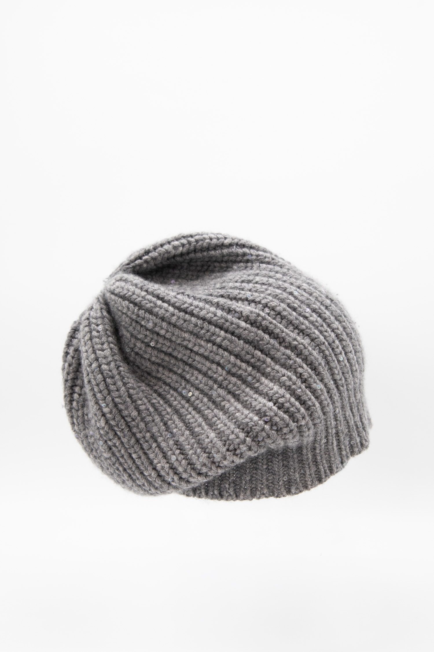 Thumbnail of http://Brunello%20Cucinelli%20Mütze%20mit%20Pailletten%20in%20Grau