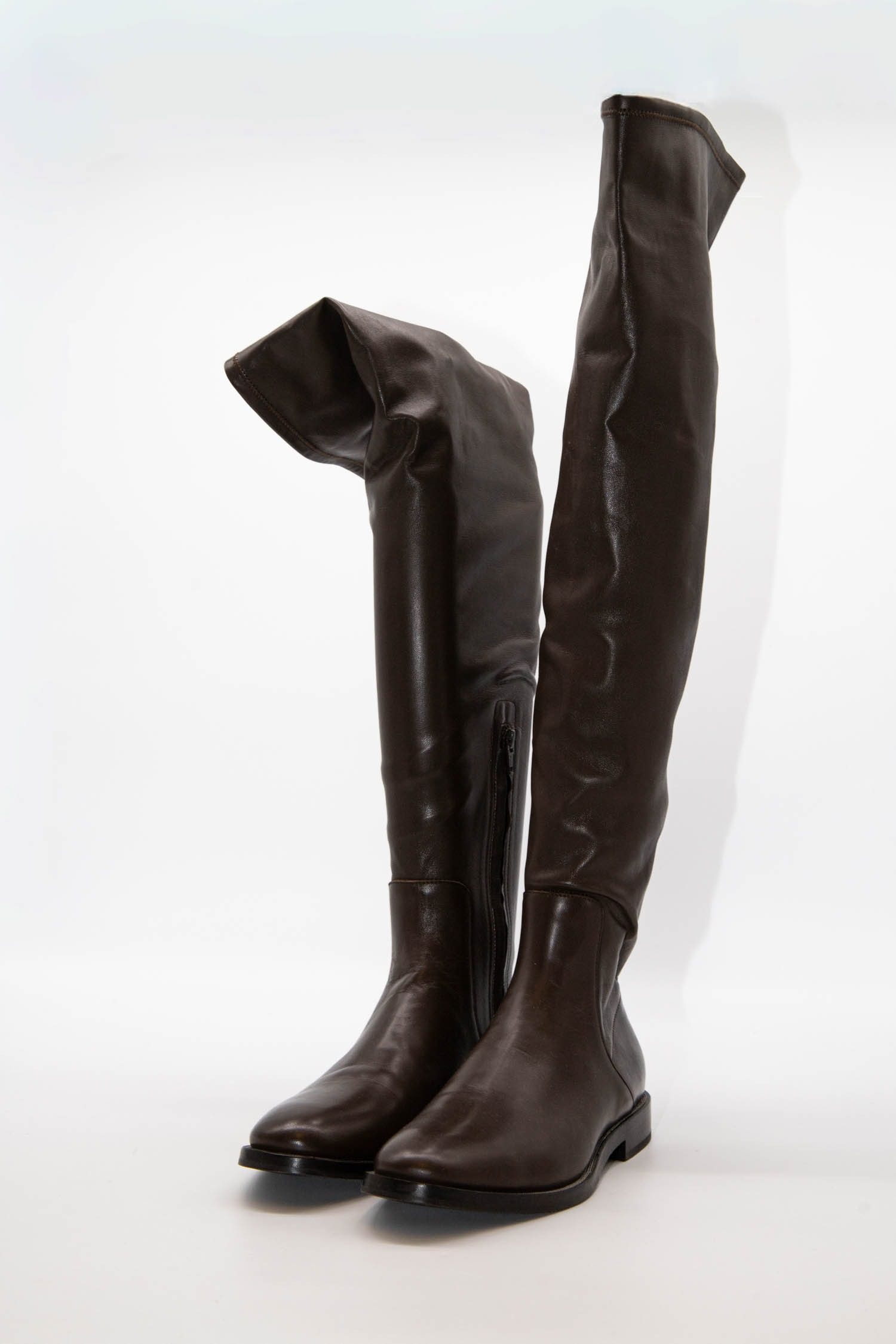Thumbnail of http://Brunello%20Cucinelli%20Overknee-Stiefel%20in%20Dunkelbraun