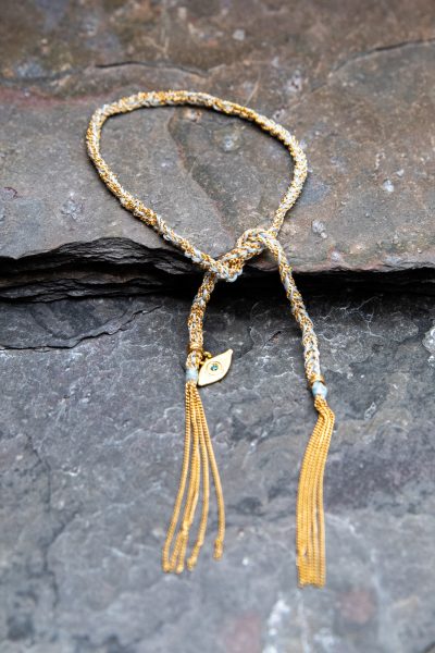Carolina Bucci "Lucky Protection" Armband mit Evil-Eye-Anhänger