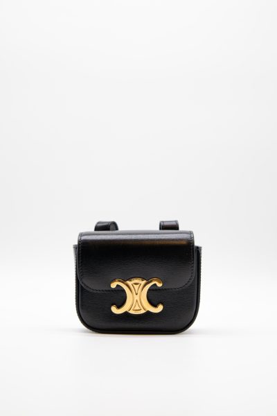 Celine "Mini Claude" Gürteltasche in Schwarz