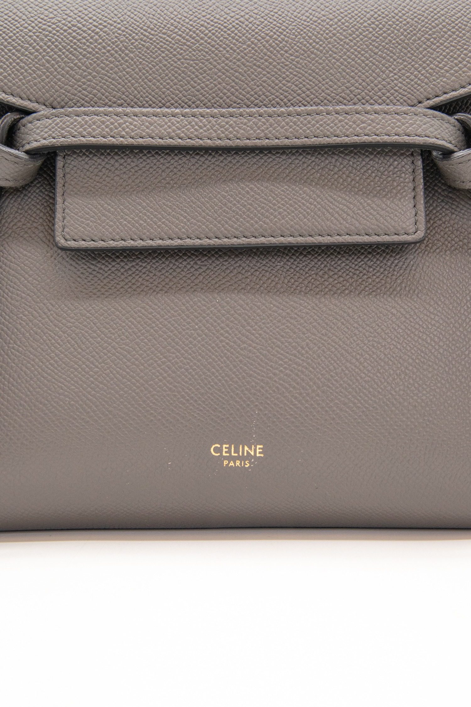 Thumbnail of http://Celine%20Nano%20Belt%20Bag%20in%20Dunkelgrau%20und%20Gold
