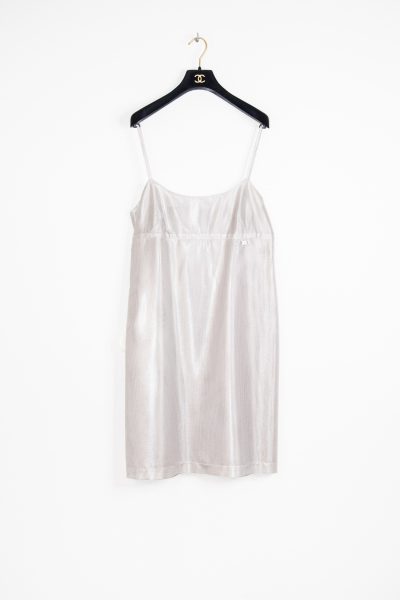 Chanel Trägerkleid in Hellgrau