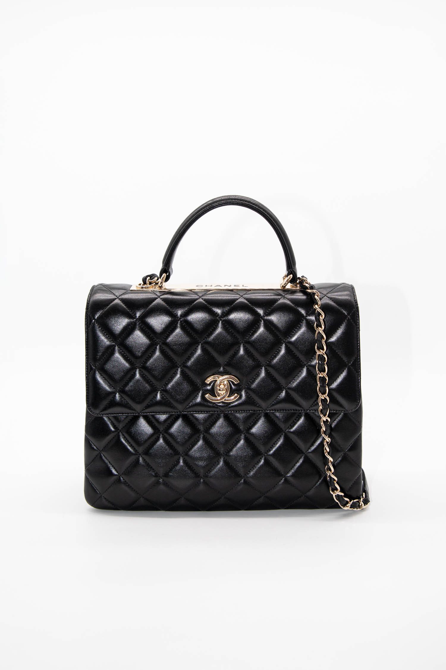 Chanel "Handle" Handtasche in Schwarz