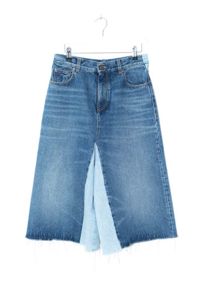Chloé Jeans-Shorts im Patchwork-Look in Blau