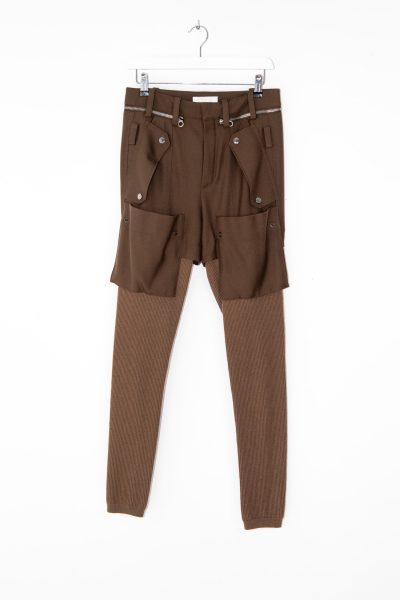 Chloé Strickhose mit Taschen in Braun