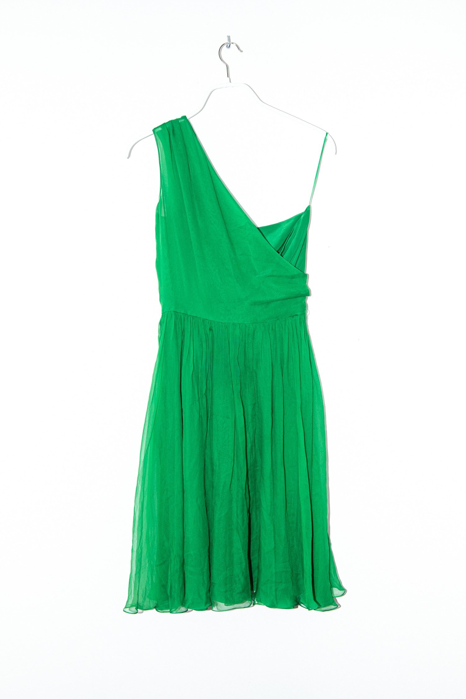 Thumbnail of http://Christian%20Dior%20Minikleid%20aus%20Seidenchiffon%20in%20Grün