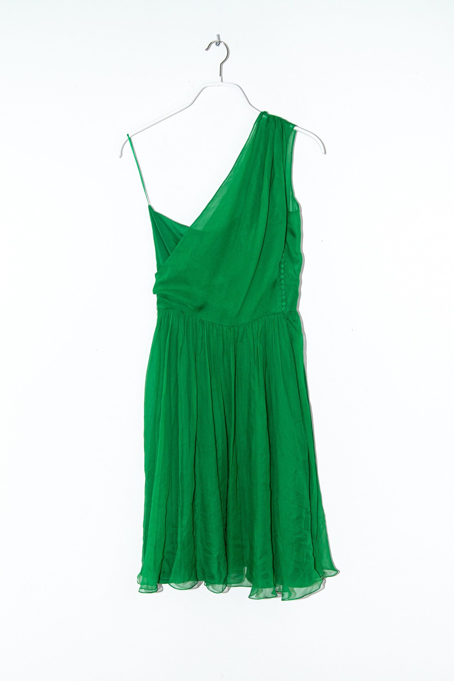 Thumbnail of http://Christian%20Dior%20Minikleid%20aus%20Seidenchiffon%20in%20Grün