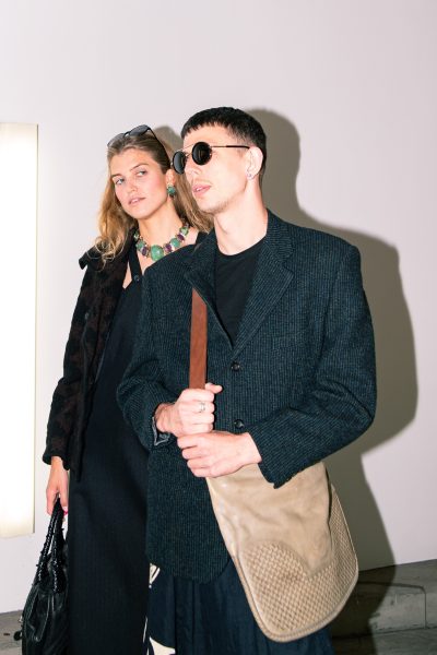 Vintage Comme des Garçons Sakko mit Streifen in Schwarz