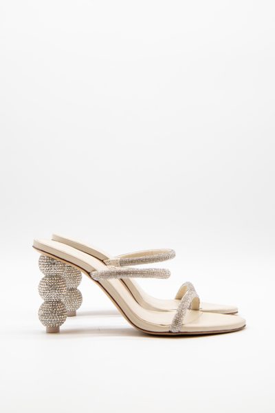 Cult Gaia "Envi" Sandaletten mit Strass in Silber