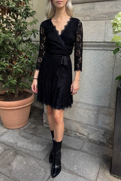 Diane von Fürstenberg "DVF Julita" Wickelkleid in Schwarz