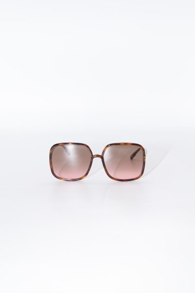 Dior "SoStellaire" Sonnenbrille mit großen, eckigen Gläsern in Braun