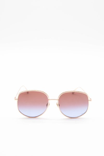Dior Sonnenbrille mit schmalem Rahmen in Rosegold