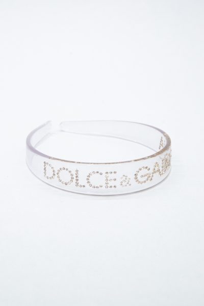 Dolce & Gabbana Haarreif mit Strasssteinen in Transparent