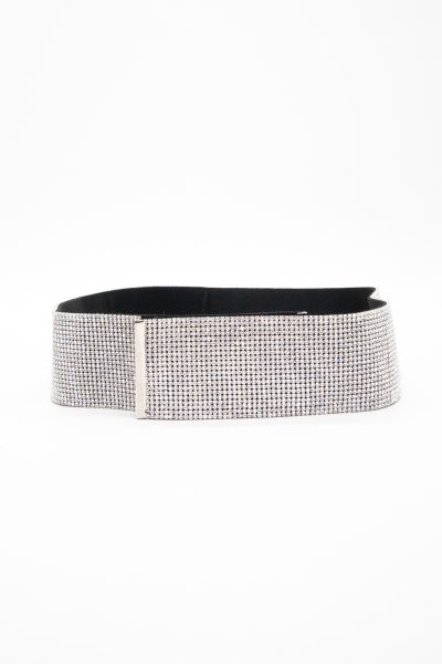 Dolce & Gabbana Taillengürtel mit Strasssteinen in Silber