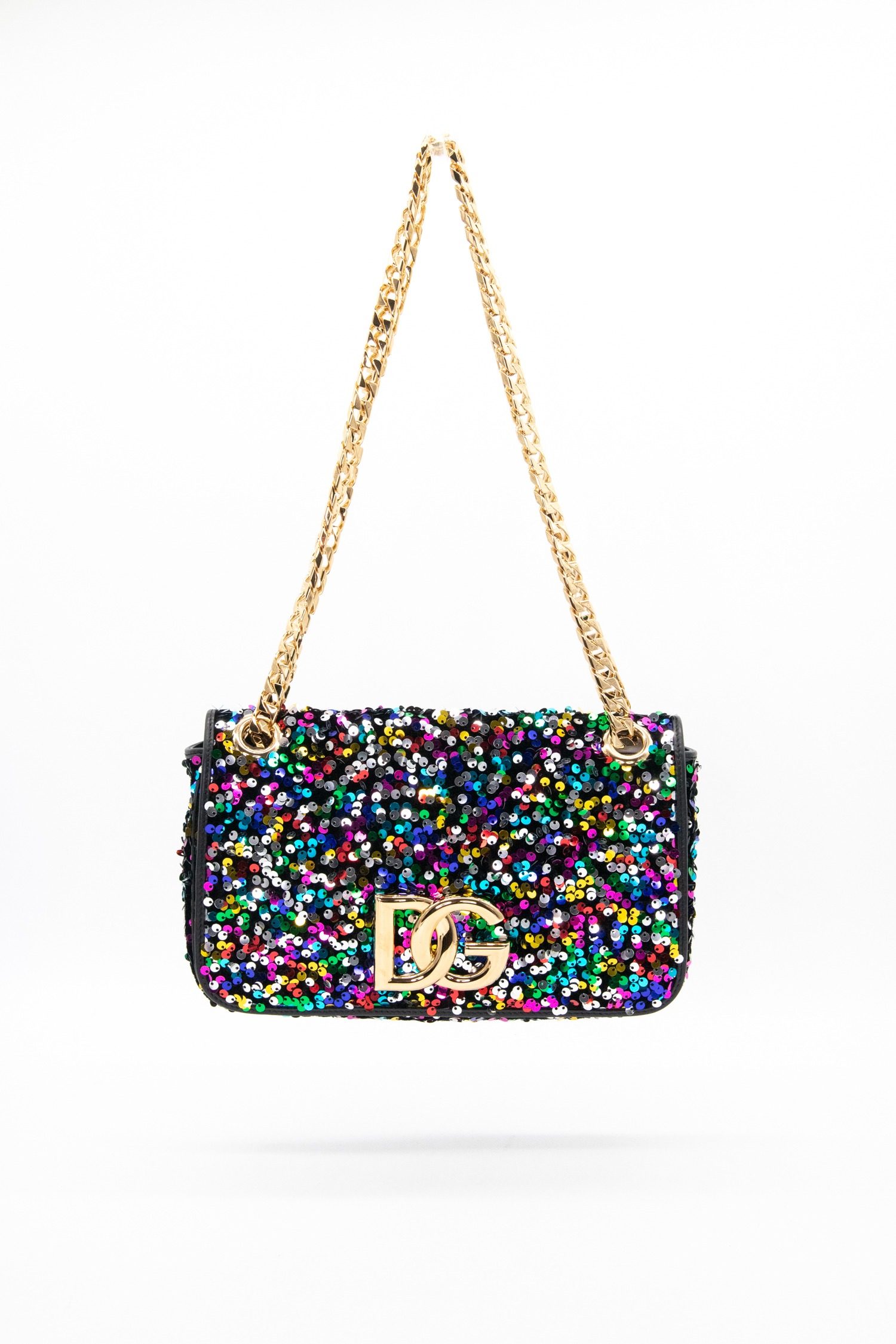 Thumbnail of http://Dolce%20&%20Gabbana%20Umhängetasche%20mit%20Pailletten%20in%20Bunt%20und%20Gold