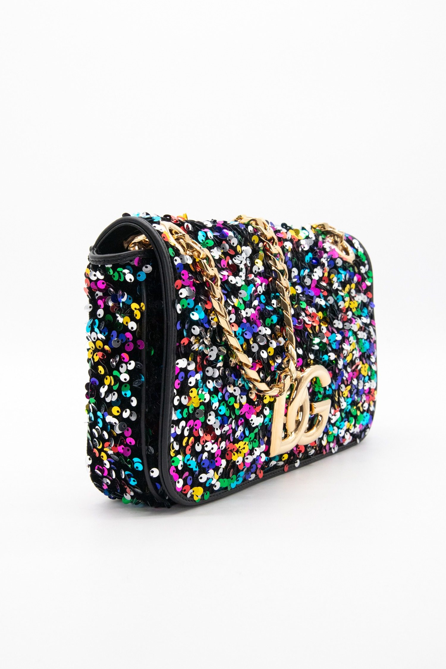 Thumbnail of http://Dolce%20&%20Gabbana%20Umhängetasche%20mit%20Pailletten%20in%20Bunt%20und%20Gold