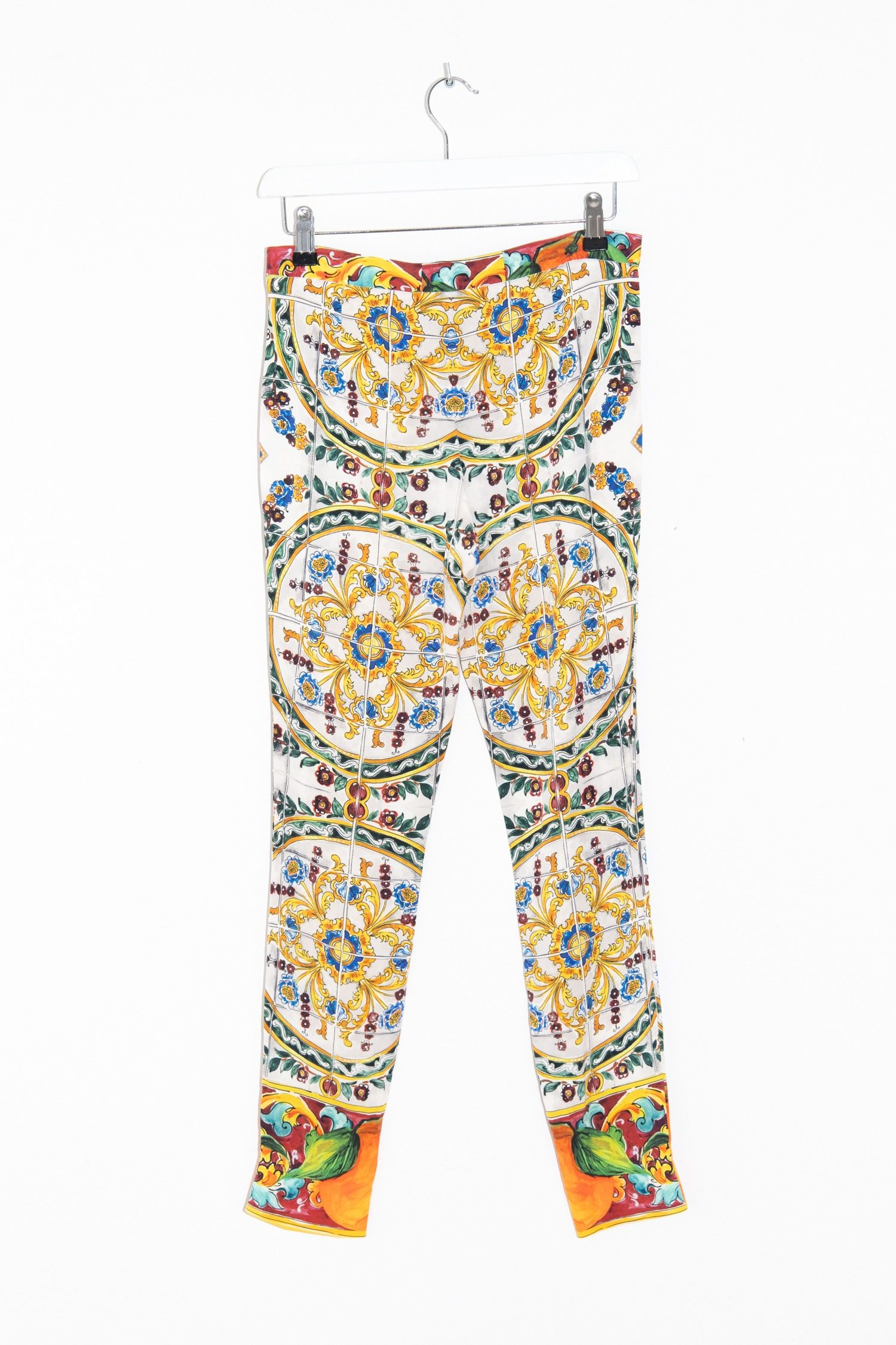 Thumbnail of http://Dolce%20&%20Gabbana%20Vintage%20Leggings%20in%20Hellgrau%20und%20Bunt
