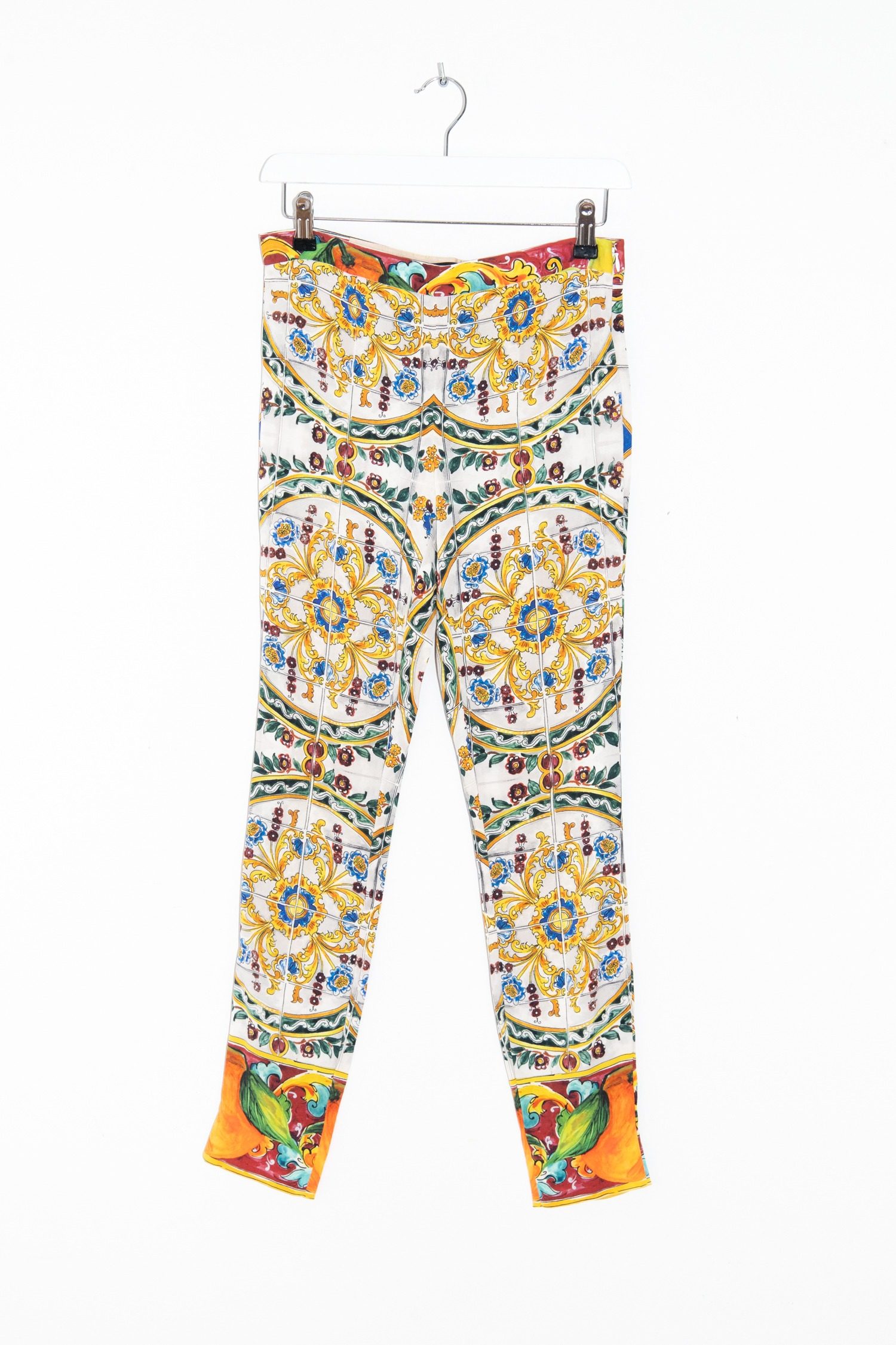 Thumbnail of http://Dolce%20&%20Gabbana%20Vintage%20Leggings%20in%20Hellgrau%20und%20Bunt