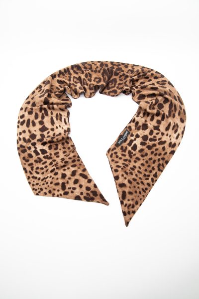 Dolce & Gabbana Schal mit Leo Print in Braun