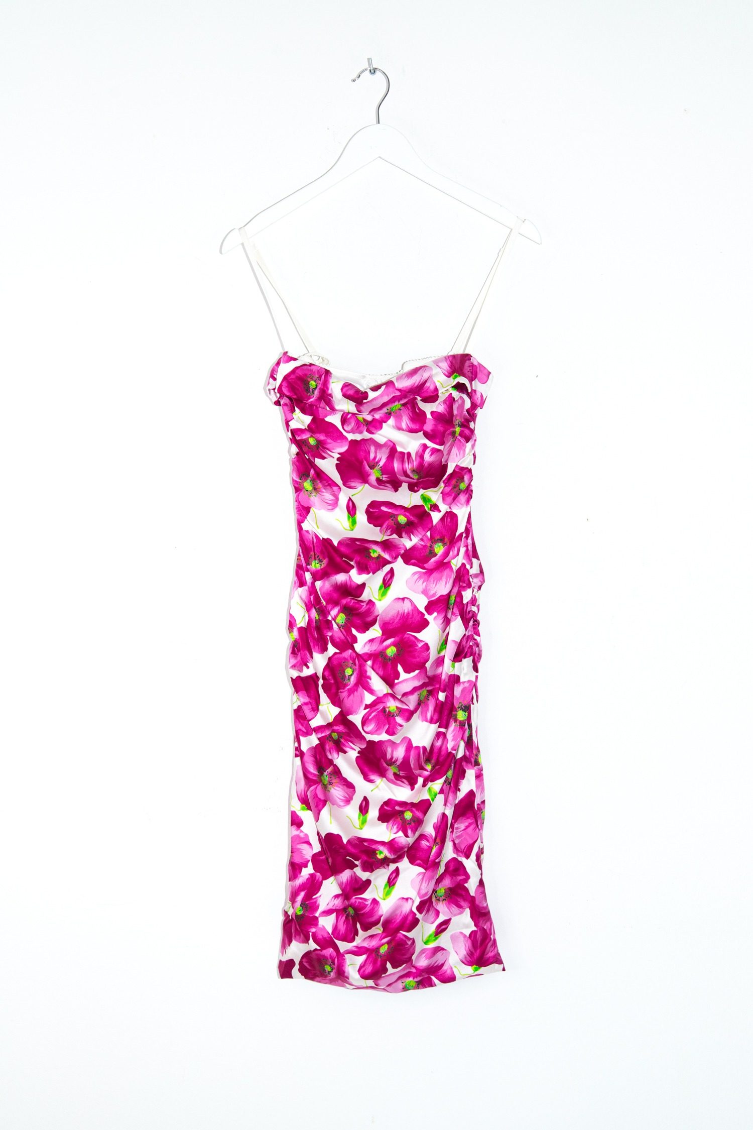 Thumbnail of http://Dolce%20&%20Gabbana%20Minikleid%20mit%20Blumenprint%20in%20Weiß%20und%20Lila