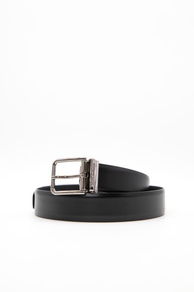 Dolce & Gabbana Gürtel in Schwarz und Silber