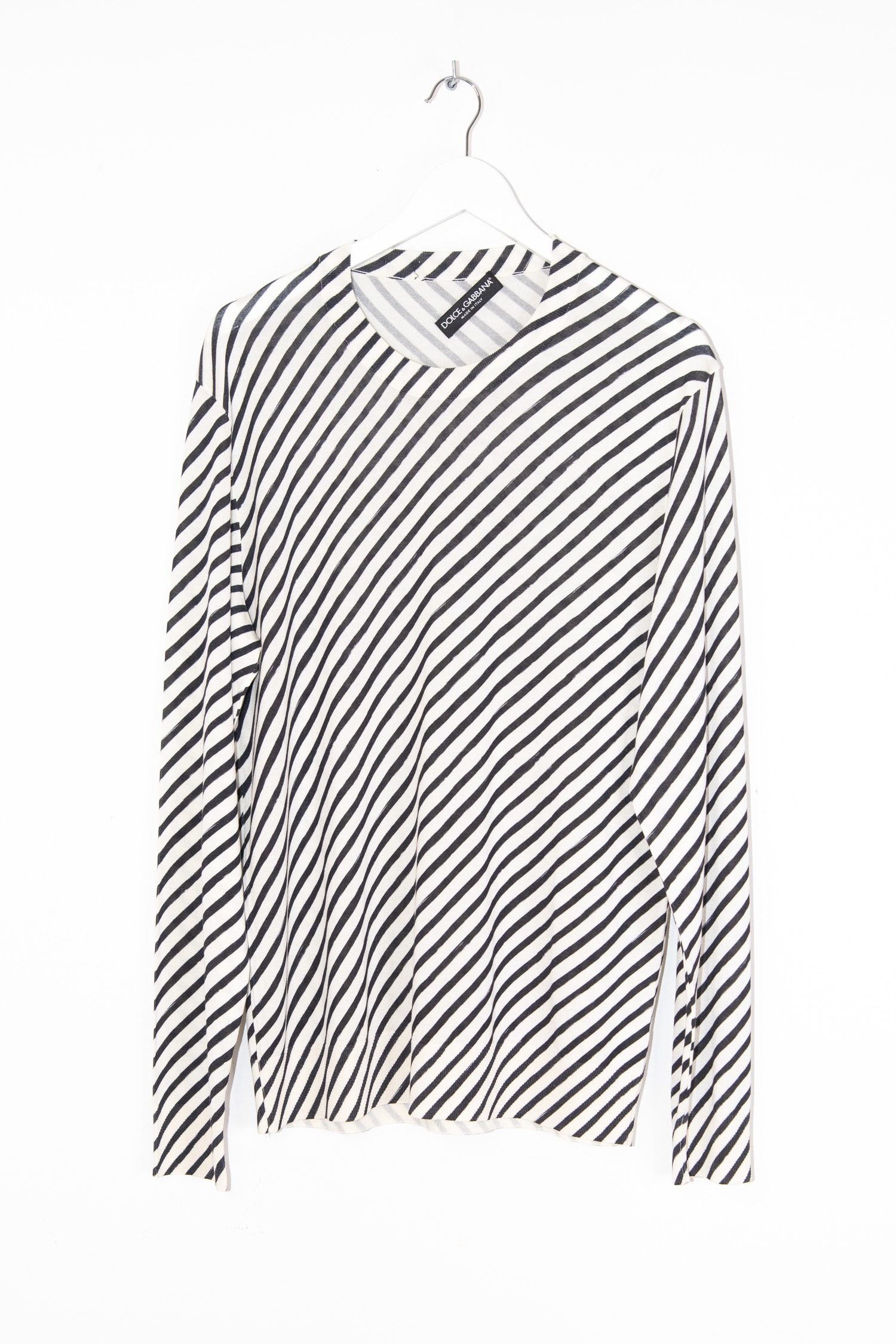 Thumbnail of http://Dolce%20&%20Gabbana%20langarm%20Oberteil%20gestreift%20in%20Schwarz%20und%20Weiß