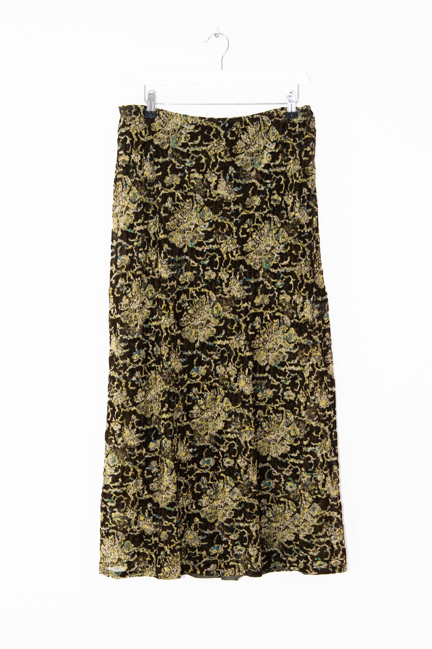 Thumbnail of http://Dries%20van%20Noten%20Midirock%20mit%20abstraktem%20Muster%20in%20Olivgrün