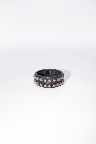 Dsquared Nietenarmband in Braun und Silber