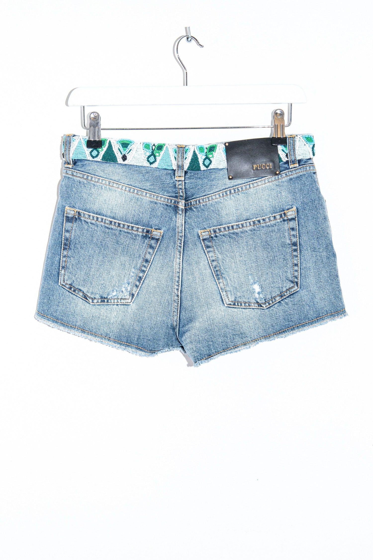 Thumbnail of http://Emilio%20Pucci%20Jeansshorts%20in%20Blau%20und%20Bunt