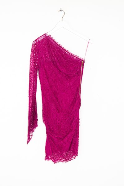 Emilio Pucci Minikleid aus Spitze in Cyclam und Gold