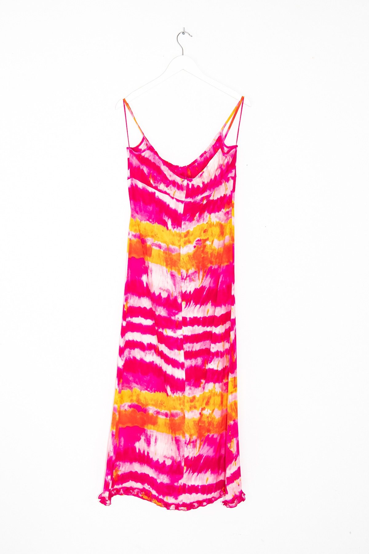 Thumbnail of http://Escada%20Trägerkleid%20mit%20Batikmuster%20in%20Pink%20und%20Orange