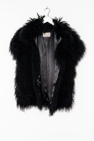 Etro Fellweste in Schwarz