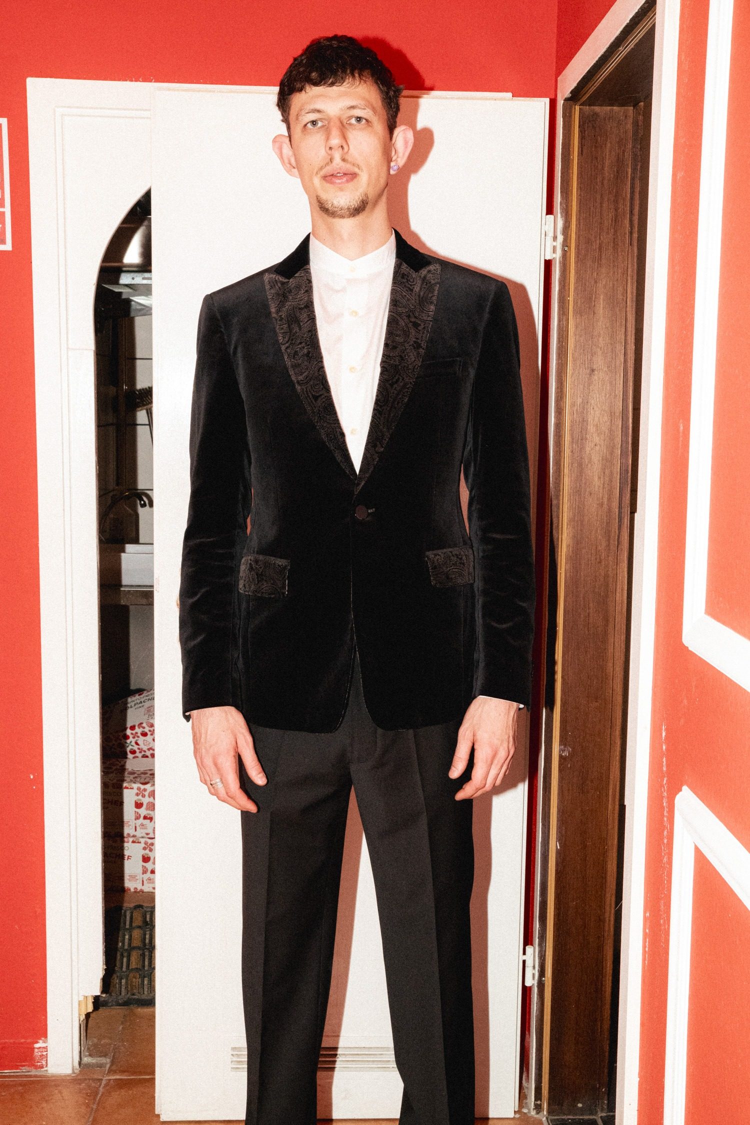 Thumbnail of http://Etro%20Jackett%20aus%20Samt%20in%20Schwarz%20und%20Anthrazit