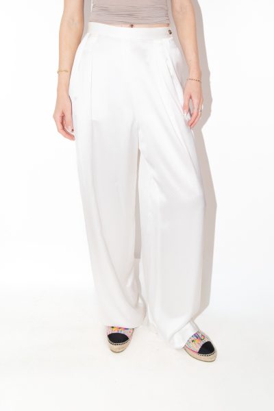 Fabiana Filippi Bundfaltenhose in Cremeweiß