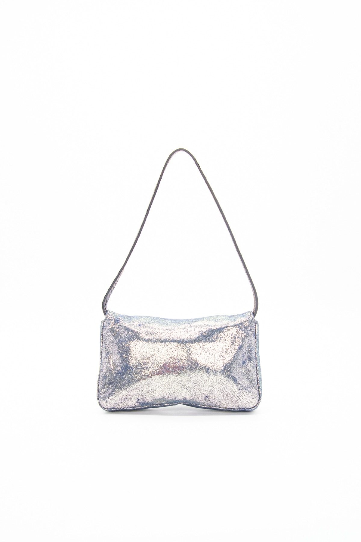 Thumbnail of http://Fendi%20Mini%20Baguette-Tasche%20in%20Lila%20und%20Silber%20Metallic