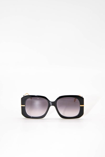 Fendi "Fendigraphy" oversized Sonnenbrille in Schwarz
