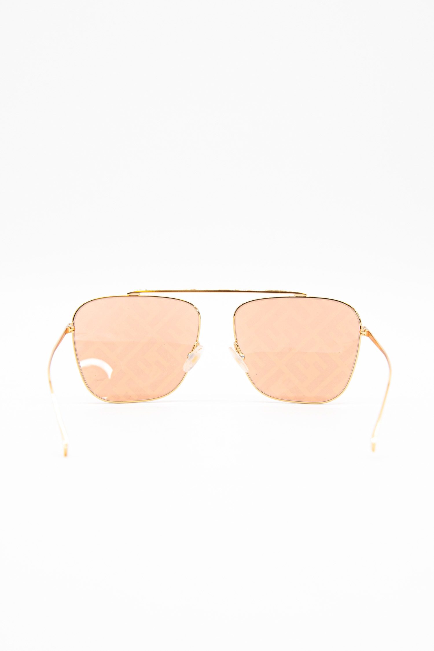 Thumbnail of http://Fendi%20FF0406/S%20Sonnenbrille%20mit%20Monogramm-Gläsern%20in%20Gold%20und%20Rosa