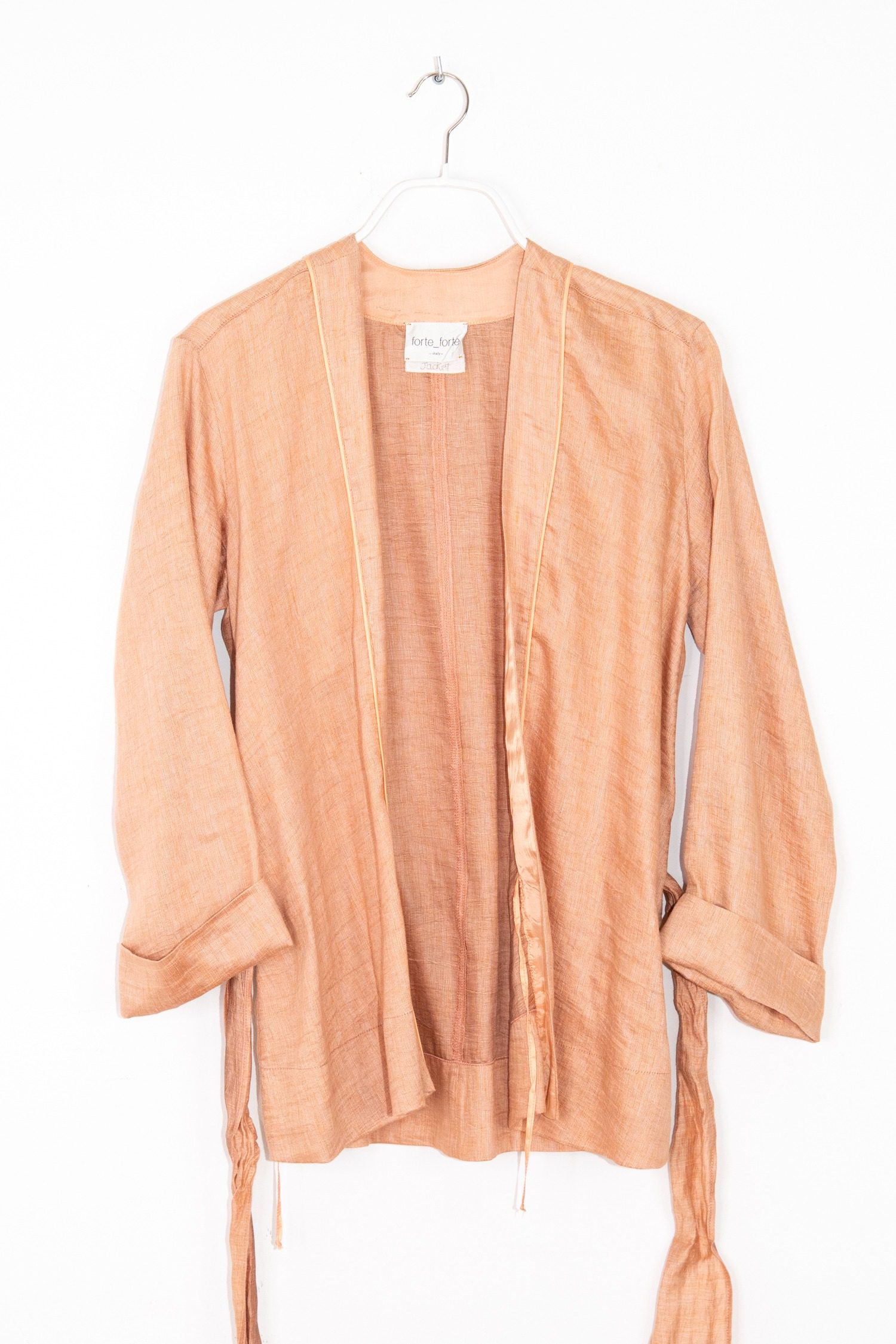 Thumbnail of http://Forte%20Forte%20Kimono-Jacke%20aus%20Leinen%20in%20Apricot