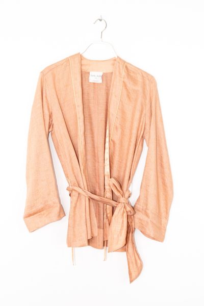 Forte Forte Kimono-Jacke aus Leinen in Apricot