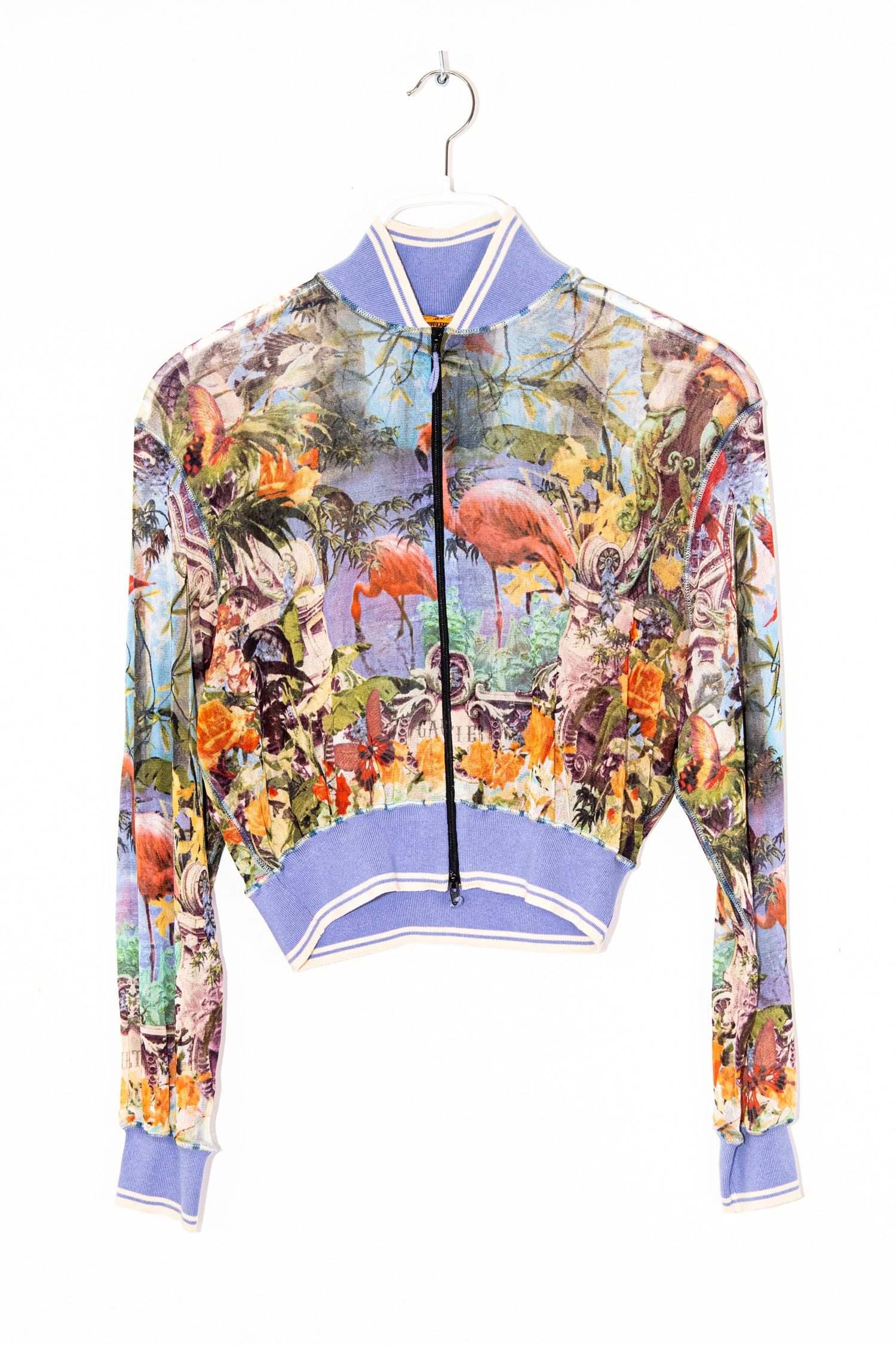 Thumbnail of http://Vintage%20Jean%20Paul%20Gaultier%20Soleil%20Blouson%20mit%20tropischen%20Motiven