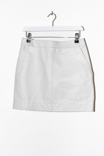 Givenchy Minirock aus Leder in Weiß