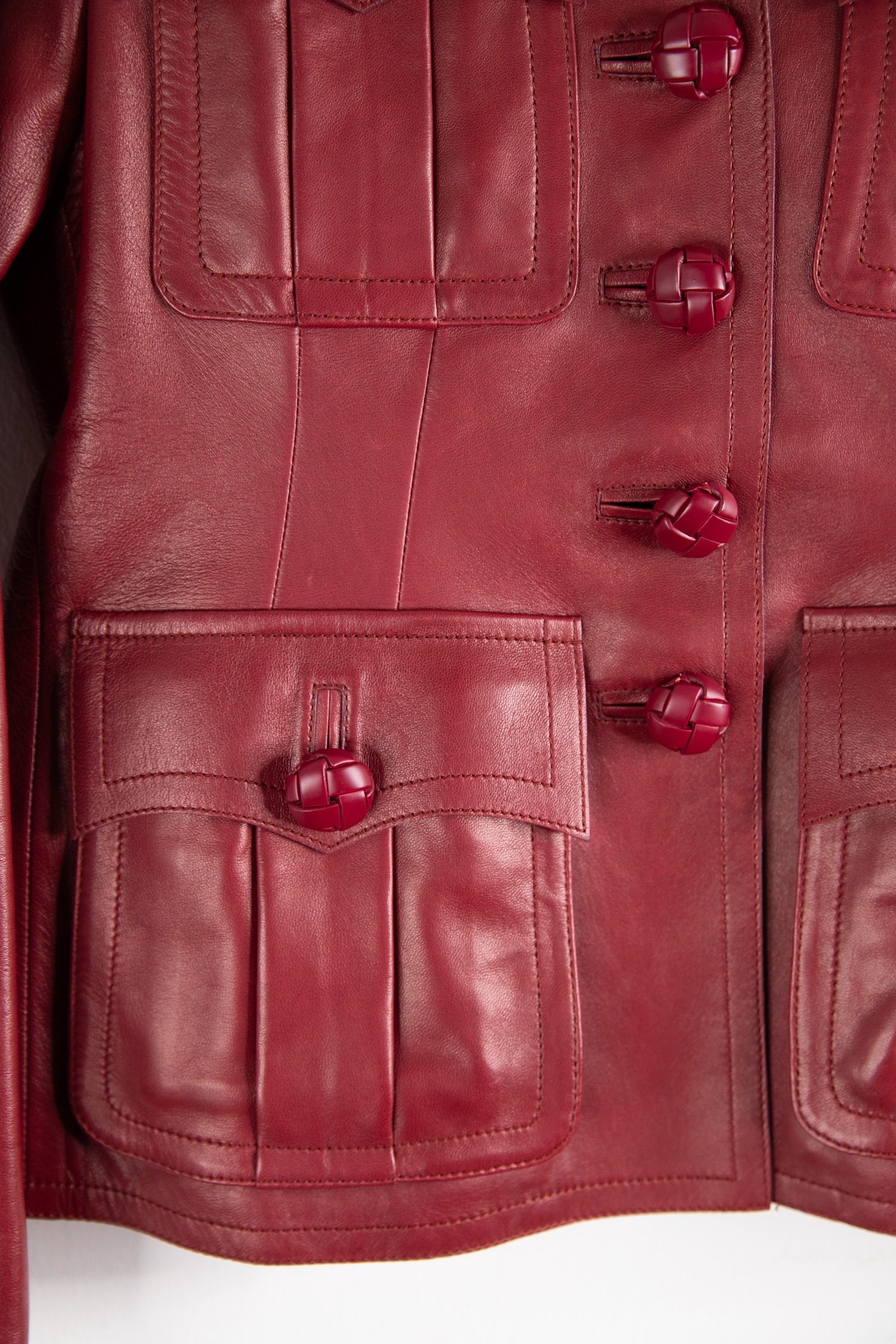 Thumbnail of http://Gucci%20Vintage%20Lederjacke%20in%20Bordeaux