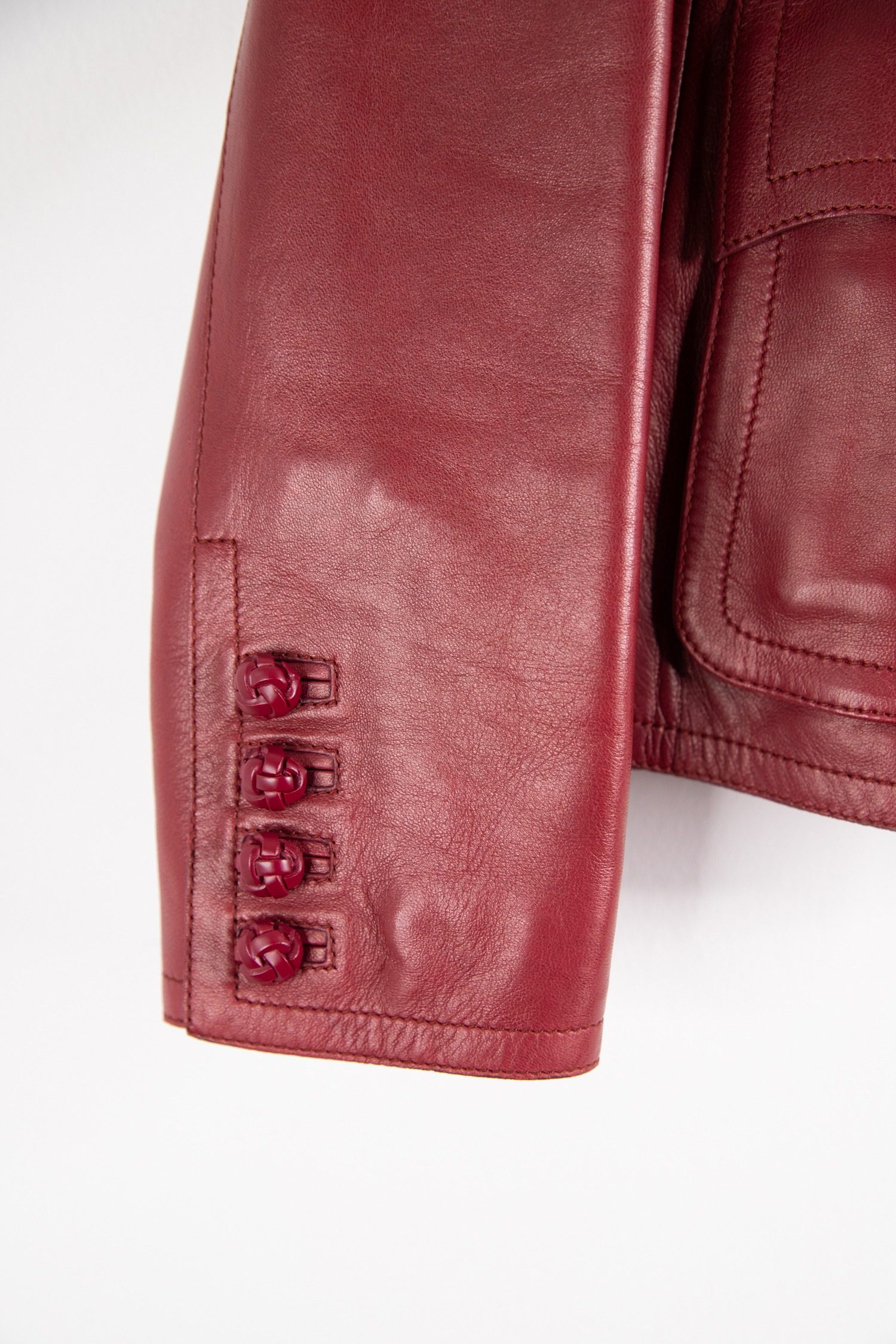 Thumbnail of http://Gucci%20Vintage%20Lederjacke%20in%20Bordeaux