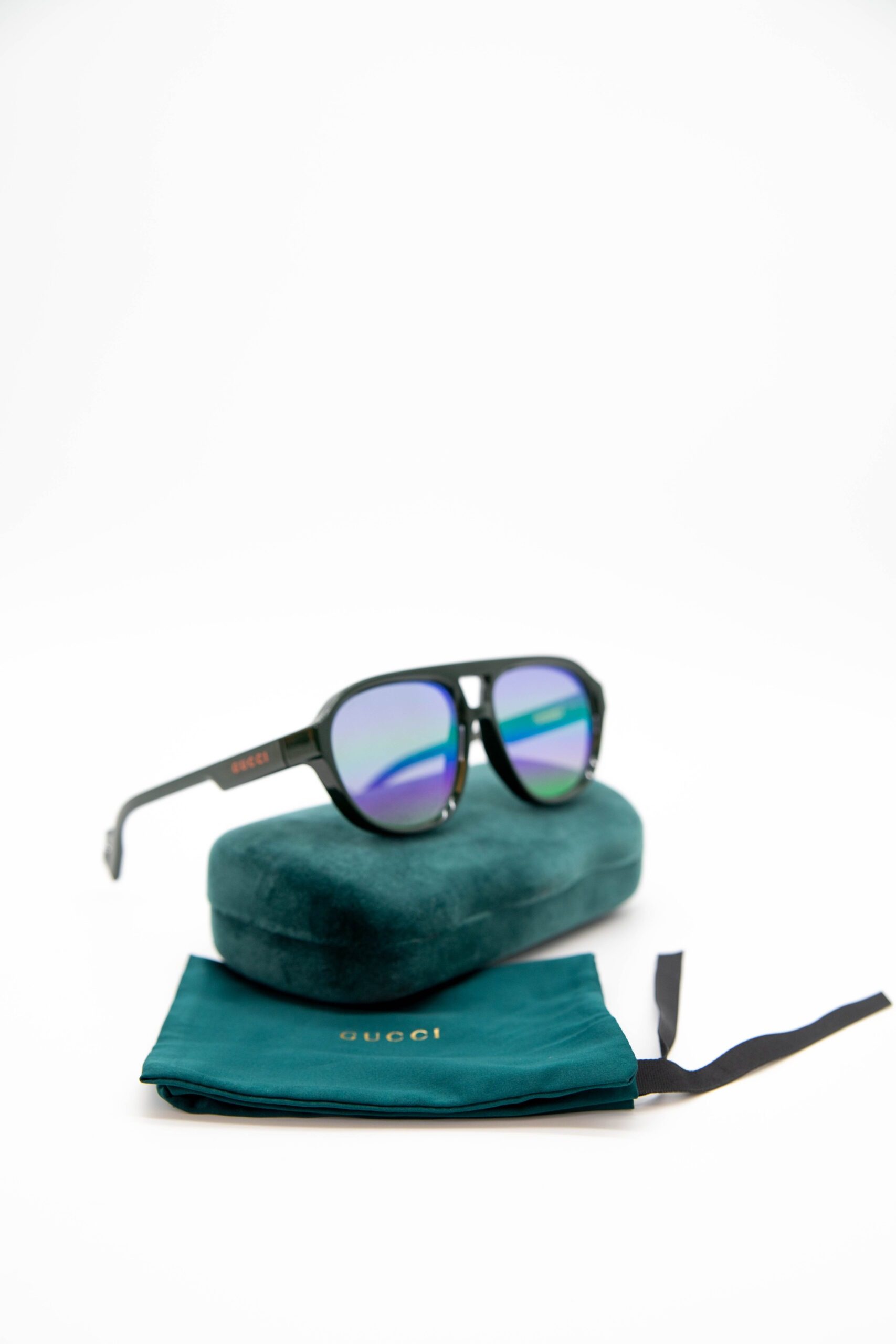 Thumbnail of http://Gucci%20GG1239S%20gespiegelte%20Sonnenbrille%20in%20Grün