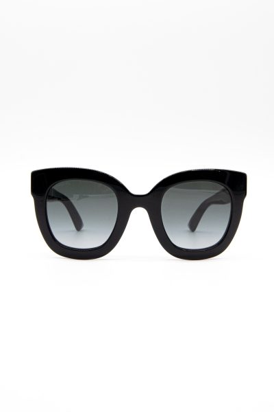 Gucci Sonnenbrille mit Strasssternen in Schwarz
